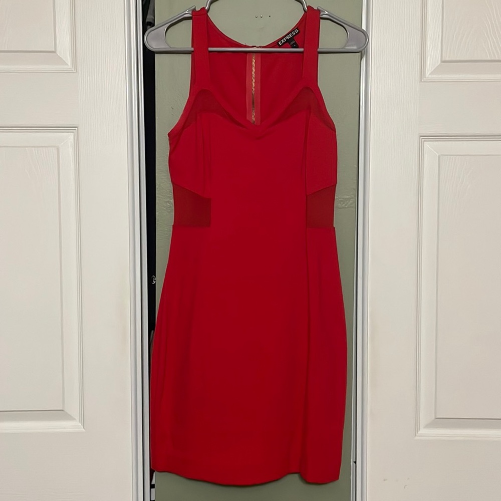 Express Women’s Red Cocktail Dress, Size 4, Great Condition!